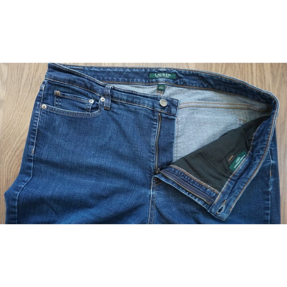 Lauren Ralph Lauren Women Blue Straight Jeans – Size 16 (Curvy Fit) - Picture 4 of 11